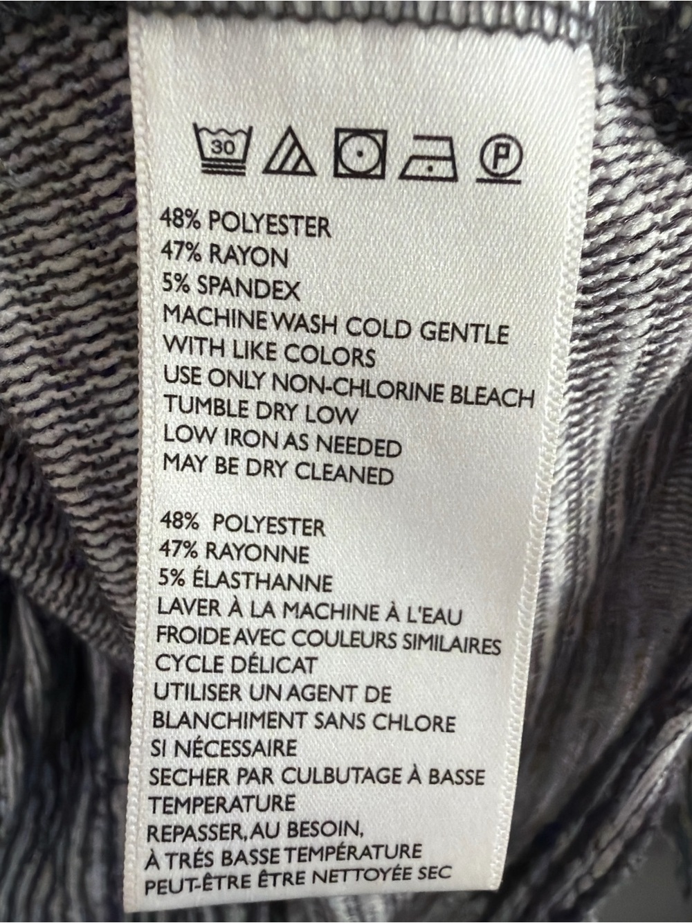 Out From Under Urban Outfitters Ribbed Twist Front Mock Neck Top Gray Striped S - Picture 7 of 9